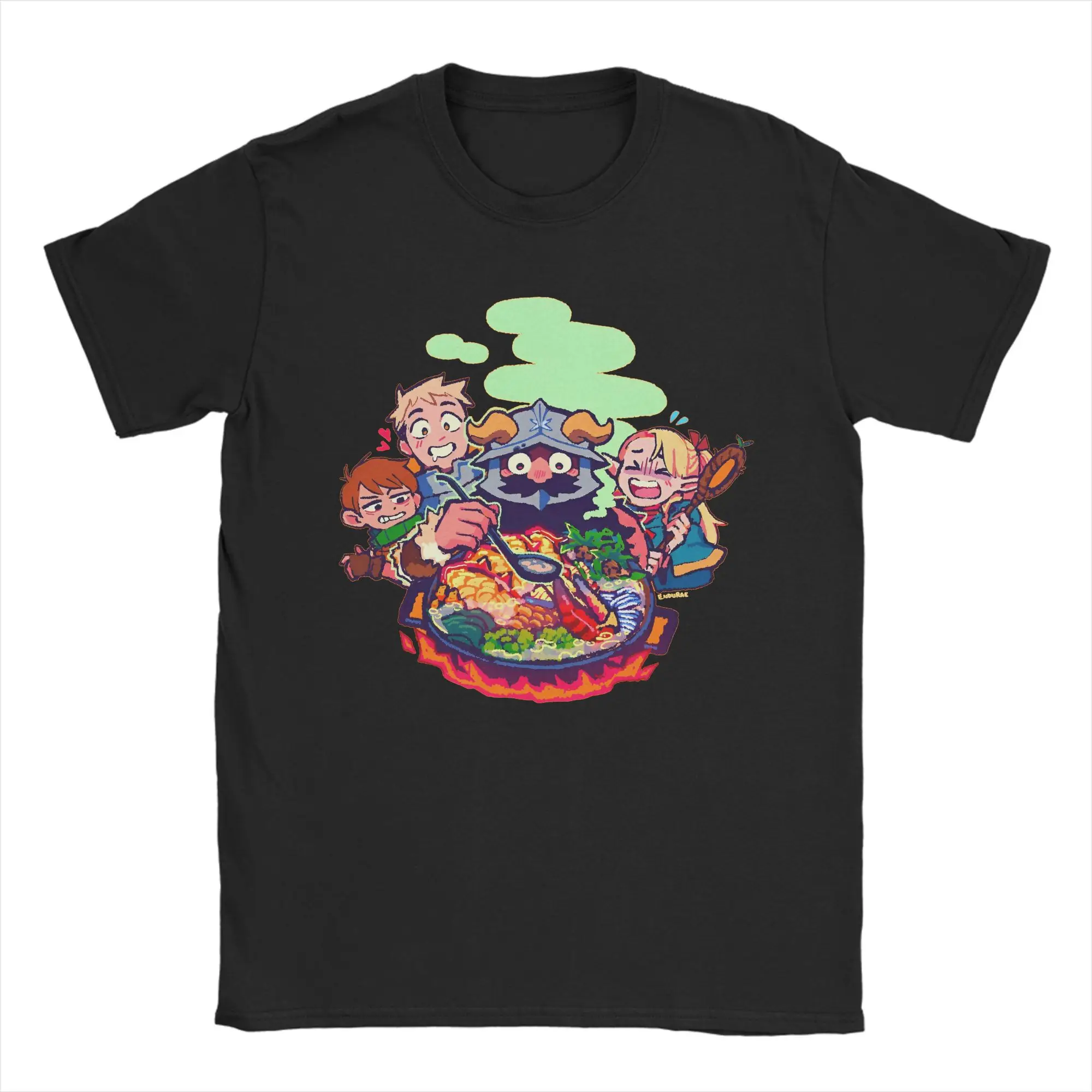 

Dungeon Meshi Anime Marcille Laios Delicious In Dungeon Men T Shirts Fashion Tees Short Sleeve O Neck T-Shirt Pure Cotton Tops