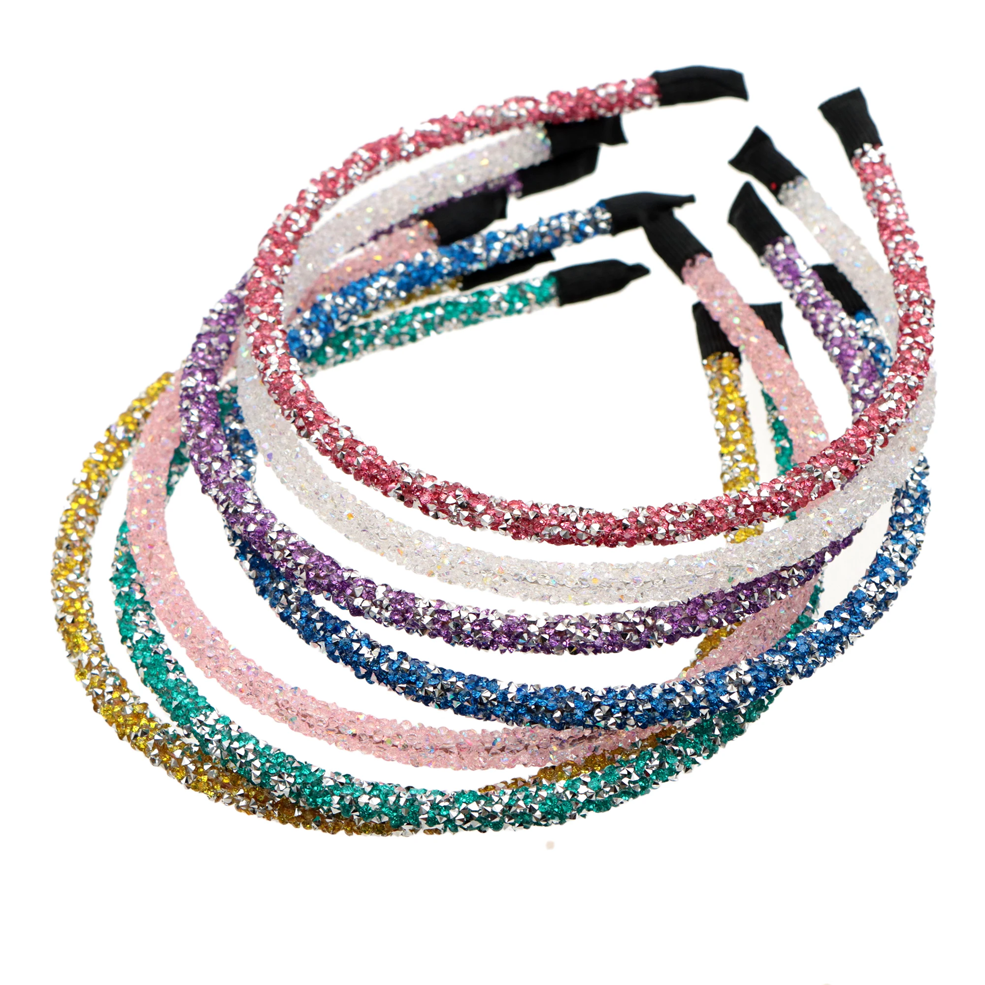 1 Pcs Fashion Headwear Soft Hair Accessories Rhinestone Hairband Headband Headhoop Beads Bezel For Girls Women Headwear,1Yc12362