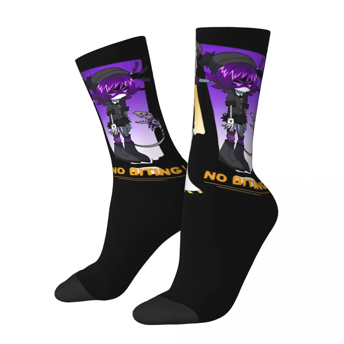 Murder Drones Game Socks Uzi Doorman Gothic Stockings Women Men Warm Soft Skateboard Socks Autumn Printed Anti Skid Socks