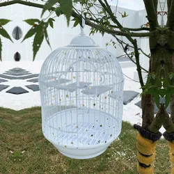 Birdcage Cover Mesh Bird Parrot Cover Dust Blocking Breathable Fabric Mesh Protective Hood Easy Cleaning Cage Accessories