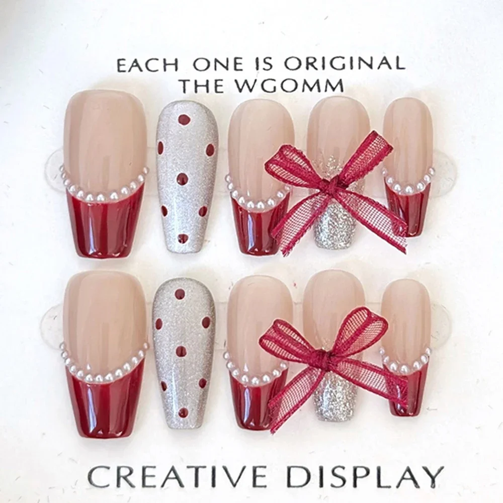 10 шт., кошачий глаз, бабочка, ручная работа, милый пресс на ногтях, многоразовый красочный цветок, стразы, жемчуг, искусственные накладные ногти, подарок для девочки