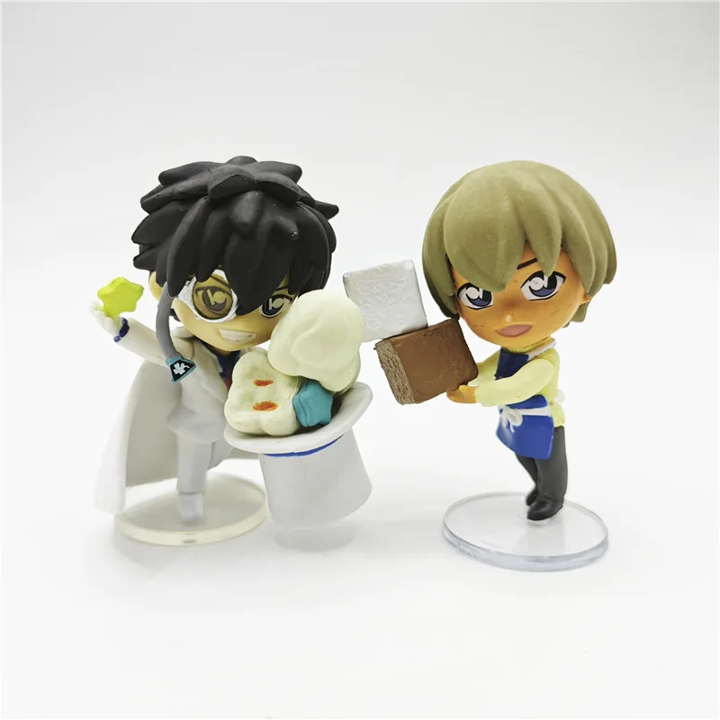 8 pièces détective Conan gâteau temps Ai Haiboro Ran Mori Shuichi Akai figurine modèle jouet poupée Anime figurines recueillir ornement cadeau