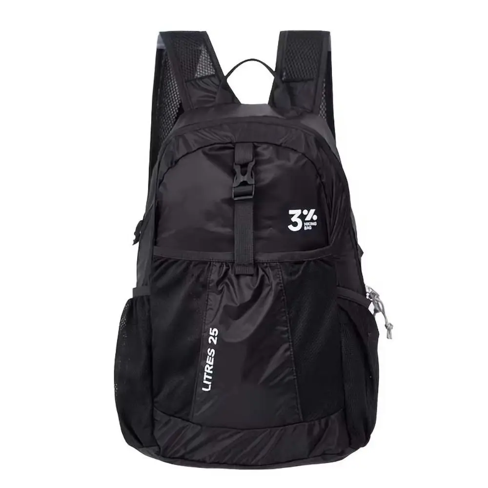 調節可能なストラップ付き折りたたみ式バックパック、大容量登山バッグ、ハイキングデイパック、防水小型バッグ、超軽量バックパック