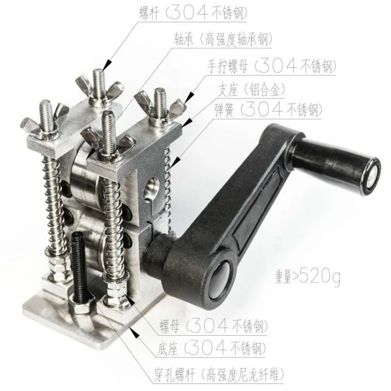 Hand DIY Inlay Silver Copper Wire Flattening Tool, Flat Silver Brass Wire Inlay Tool Custom Flat Copper Wire