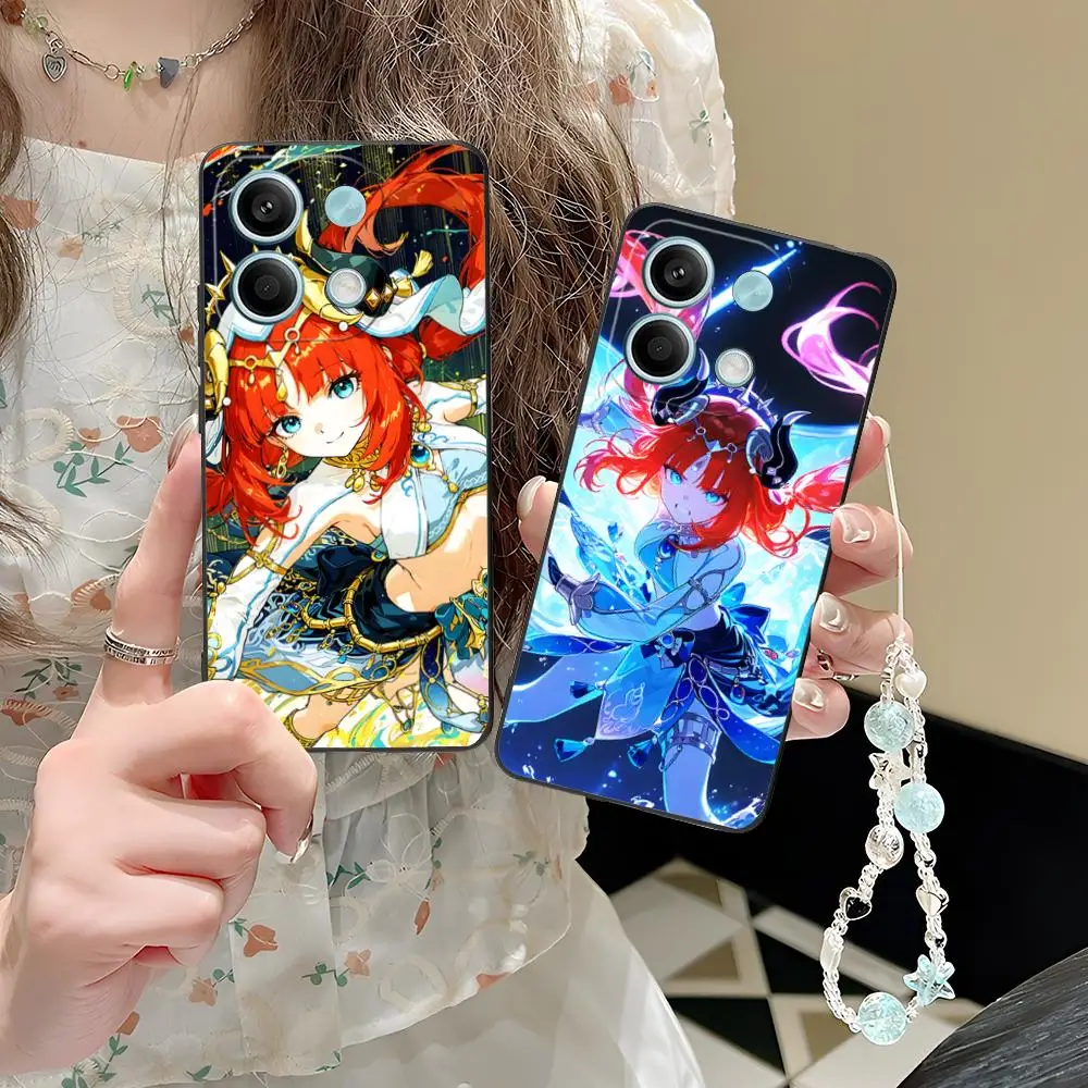 

Чехол для телефона Game GI Nilou Matte TPU для POCO F7 F6 F5 F4 F3 F2 Pro GT C75 C71 C65 C61 C40 Pro Ultra, цветной