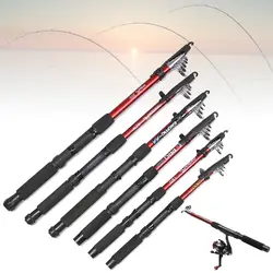 1.5-3.0m Length Retractable Fishing Pole Outdoor Fiberglass Sea Rod Telescopic Fishing Rod Pole Fishing Tackle Tools