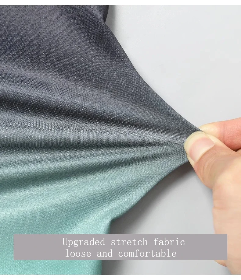 【 Ice-like Casual Set 】 A thin, quick-drying fitness suit for men and women running with ice silk short-sleeved shirts