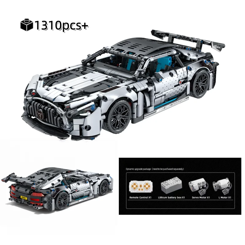 

Технический спортивный автомобиль-конструктор 2026: креативная модель гоночного автомобиля, подарок на день рождения, украшение для рабочего стола, подарок для детей, 1160 деталей