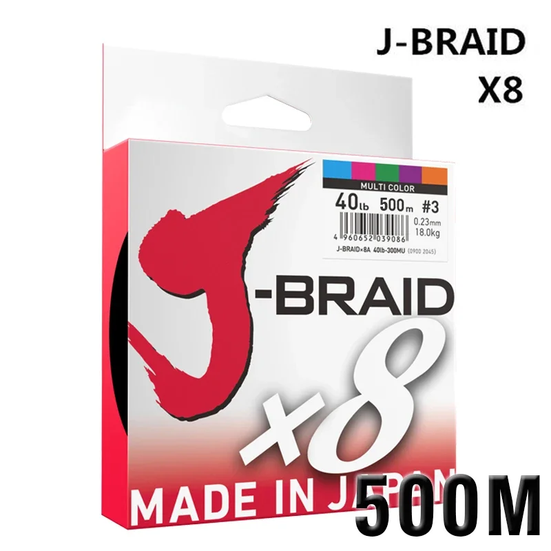 Original Japan Line 500M PE 8 Braided Fishing Line for Sea Fishing 8 Strands Super Strong Japanese Multifilament line