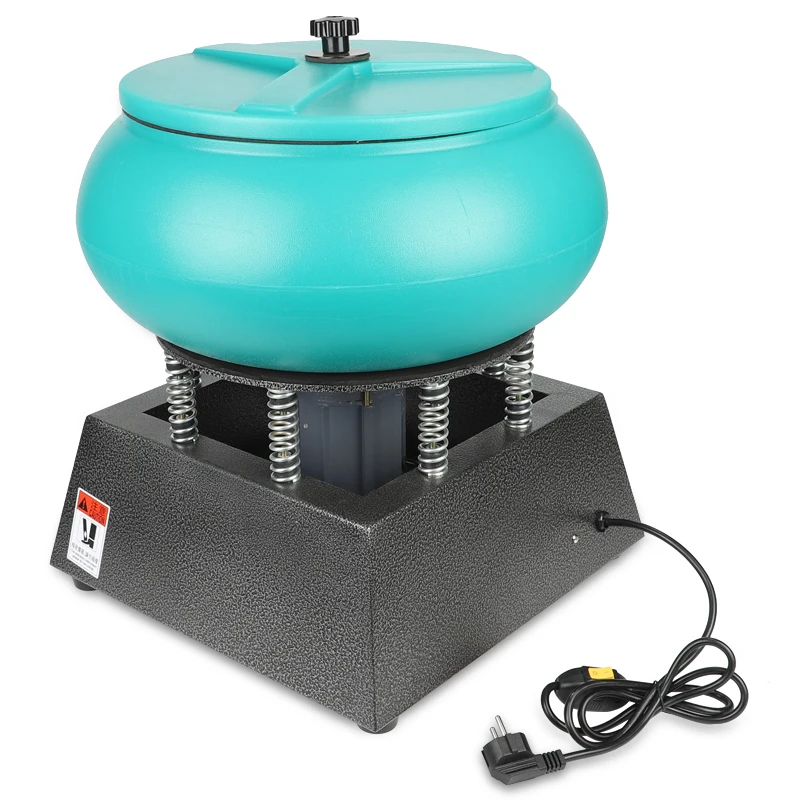 Premium 17-Inch Super Large Vibratory Tumbler: Wet/Dry Polisher for Metal Jewelry and Pearl Finishing