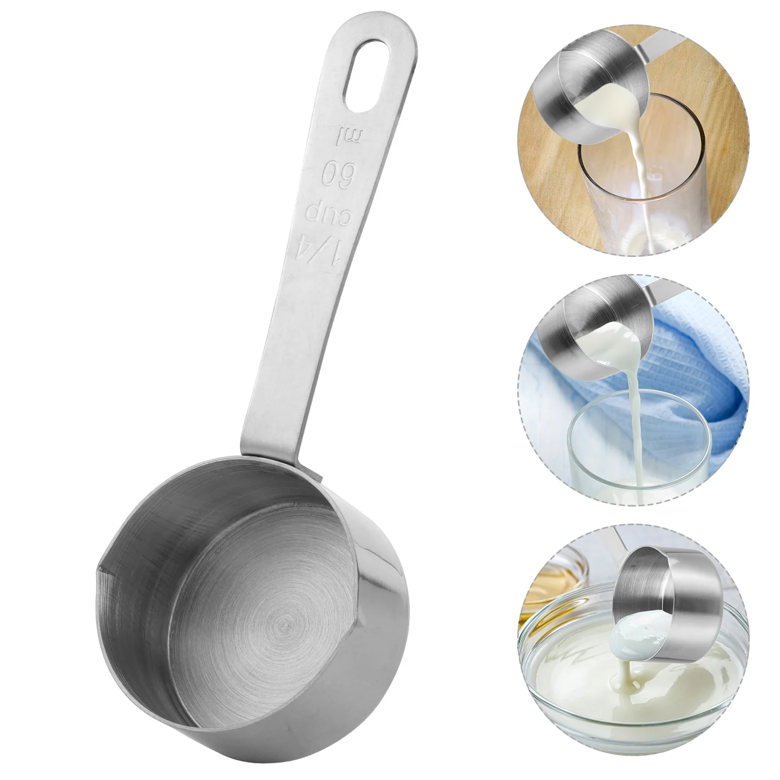 

Small Sauce Pan with Lid Kitchen Pots Baby Spoon Milk Heating Spoons Silverware