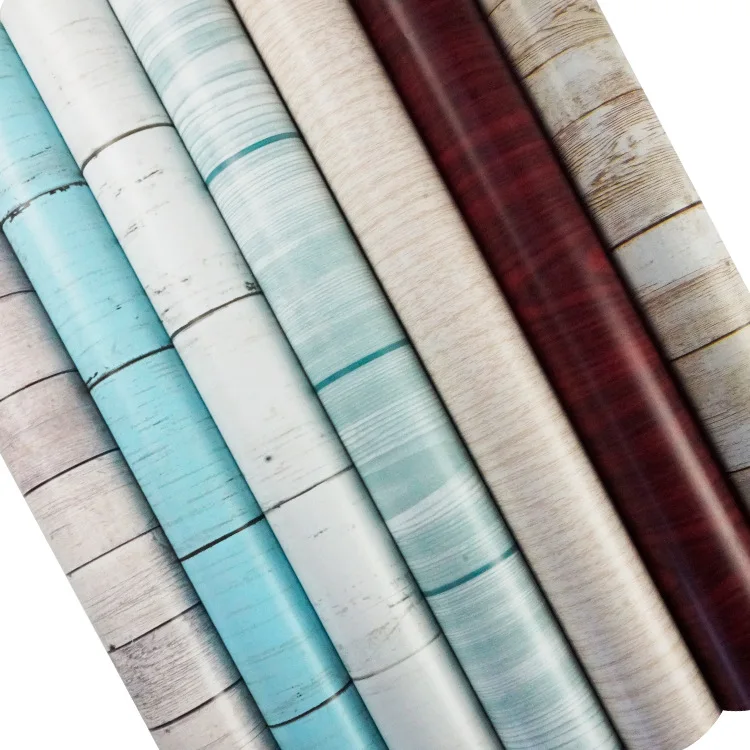 ورق حائط ذاتي اللصق من الخشب الحبوب لباب سطح المكتب وأثاث خزانة المطبخ وملصق حائط مقاوم للماء