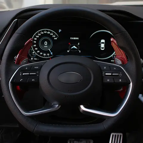 길어진 시프트 패들 Elantra CN7 New Sonata DN8 TUCSON nx4 Kia Optima DL3 2020 용 스티어링 휠 패들 장식