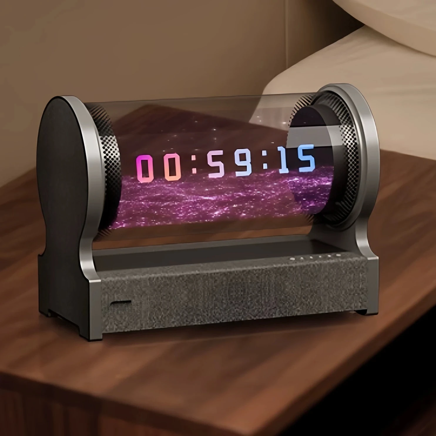 

Home commercial USB desktop stereo holographic lyrics display HI-FI sound quality wireless bluetooth speaker