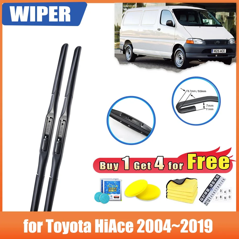 

Front Rear Wiper for Toyota HiAce H200 200 2004~2019 RegiusAce Accessories Window Blades Brushes Windshield Windscreen Cleaning