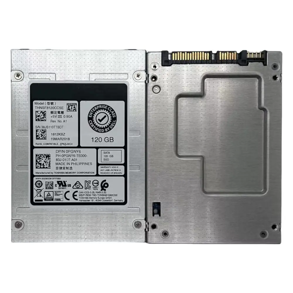 SSD Solid State Drive 2.5 ''THNSF8120CCSE สำหรับ Dell 120GB