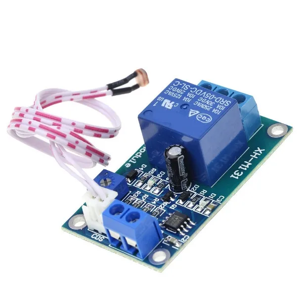 XH-M131 DC 5V / 12V Light Control Switch Photoresistor Relay Module Detection Sensor 10A brightness Automatic Control Module