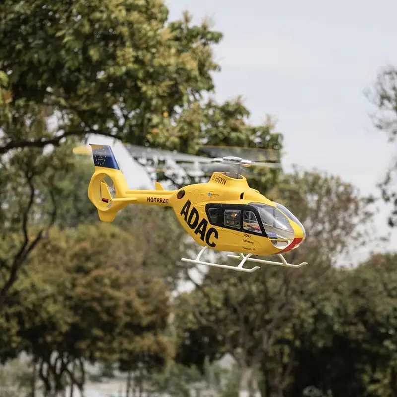 

НОВЫЙ радиоуправляемый вертолет FLYWING EC135, масштаб 1:16, 470, размер, 6 каналов, 4 лопасти, желтый вертолет с дистанционным управлением для игрушек и хобби