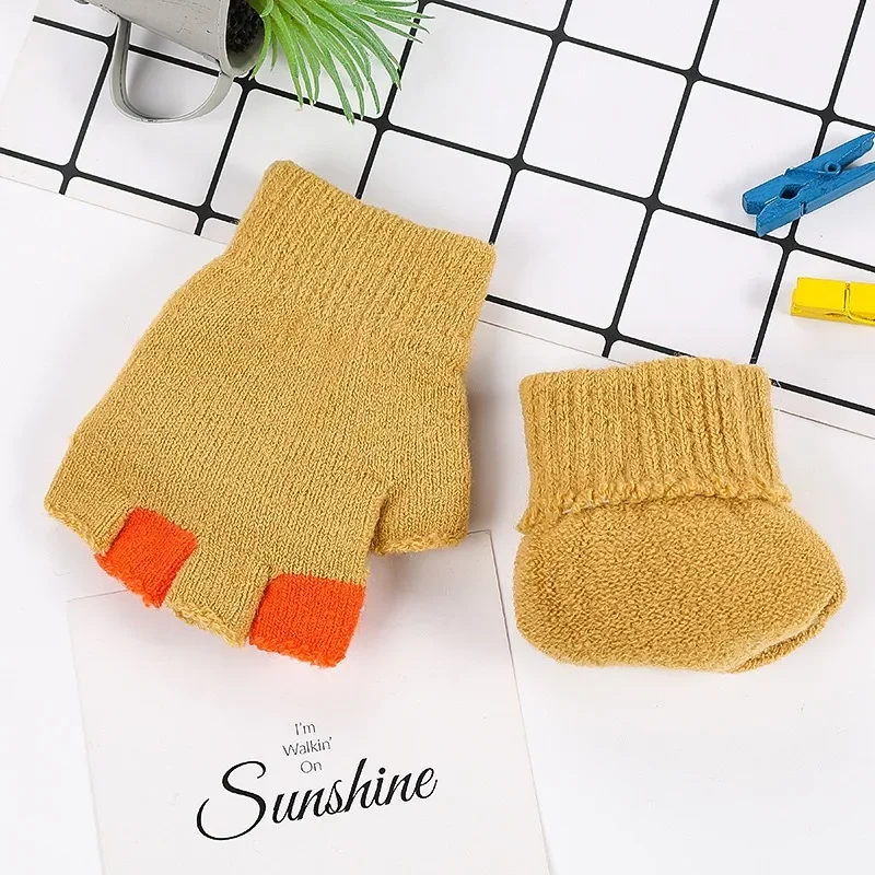 قفازات Marvel Spider-Man للأطفال الصغار نصف إصبع قفازات رياض الأطفال قفازات دافئة بعمر 4-10 سنوات هدية #4