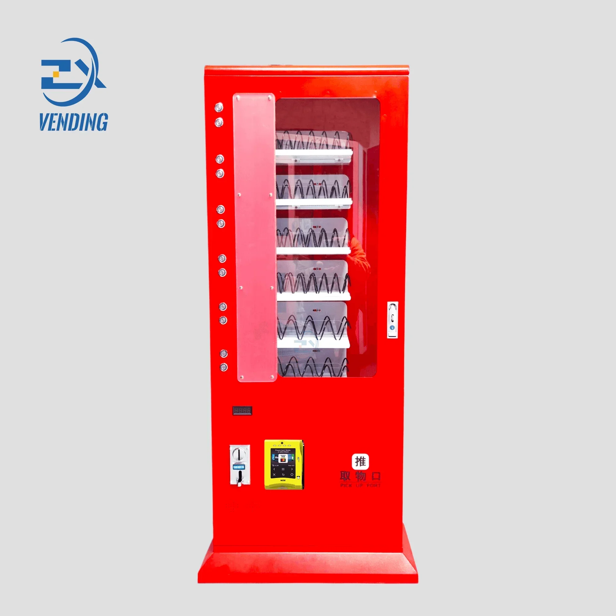 Mini Customized Vertical Self Service Snacks Drink Gift Cosmetics Small Red Vending Machine