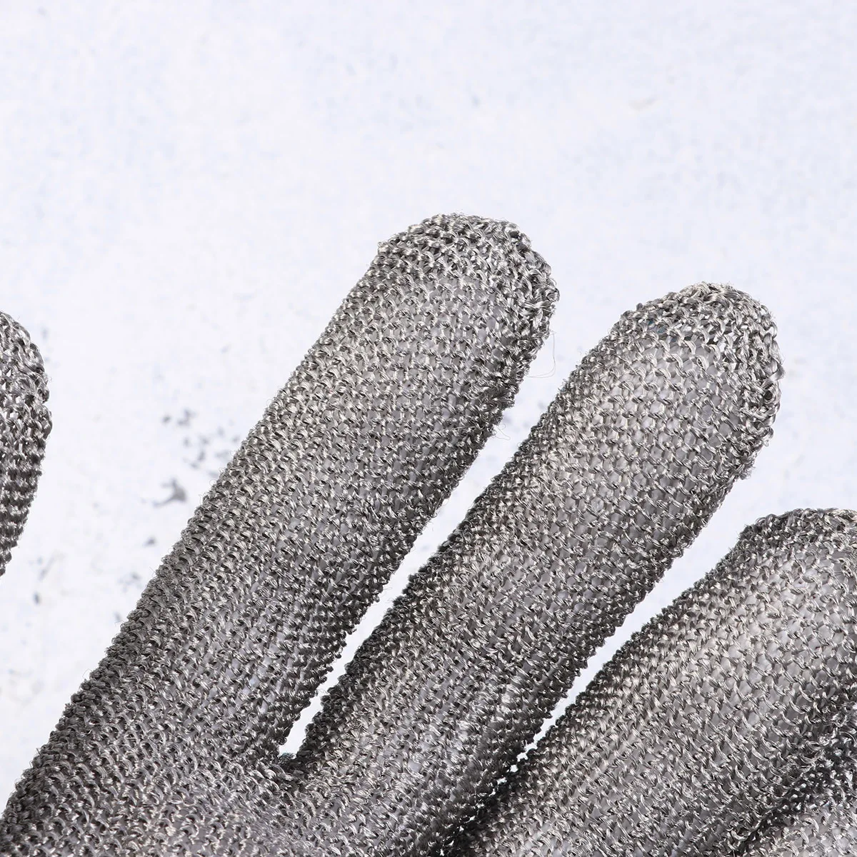 Guante resistente a cortes nivel 5, seguridad interior blanca, alambre de acero inoxidable, tamaño L, guantes protectores para trabajo en jardín, tallado en madera