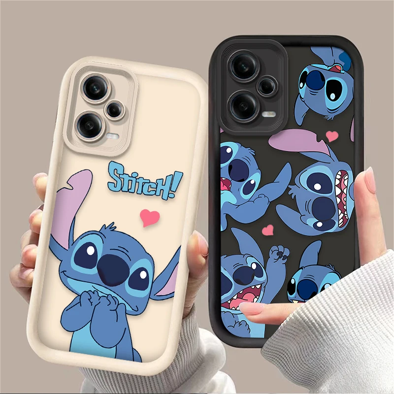 Funda de punto encantadora de moda de Disney para Xiaomi Redmi Note 12 13 14 11 Pro Plus 5G 14S 12S 11S 10S 10 9 Redmi 14C 13C 12C 12 4G