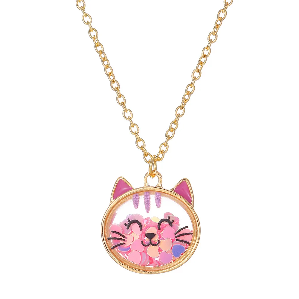 Cute Cartoon Animal Cat Frog Teddy Bear Children's Necklace