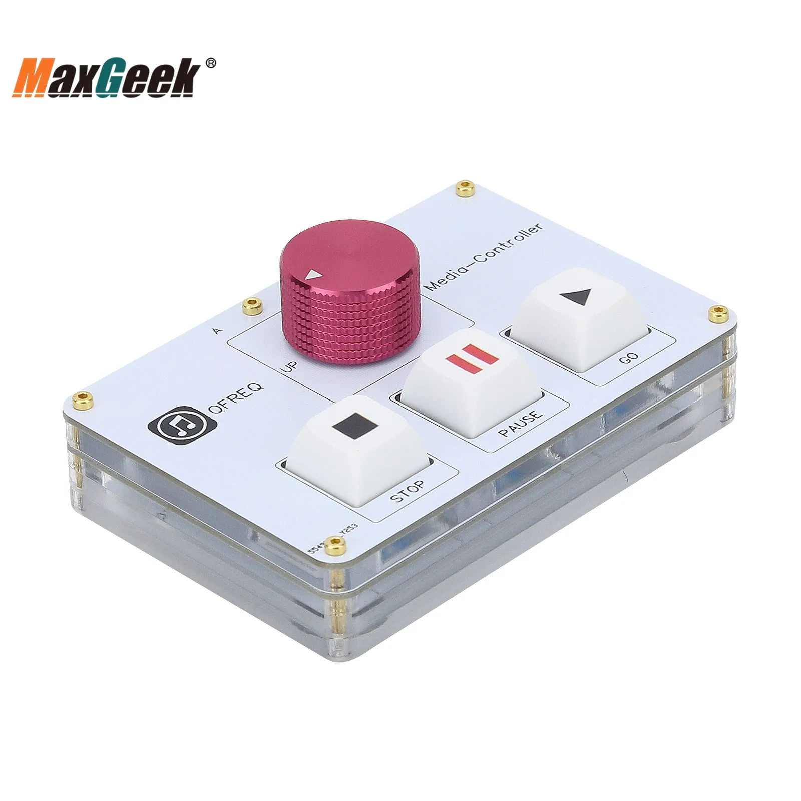 وحدة تحكم Maxgeek-QLAB ، تدعم جهازي كمبيوتر ، محارب QLAB P1 SSP Itunes KUGOU Foobar2000 ، أسود وأبيض