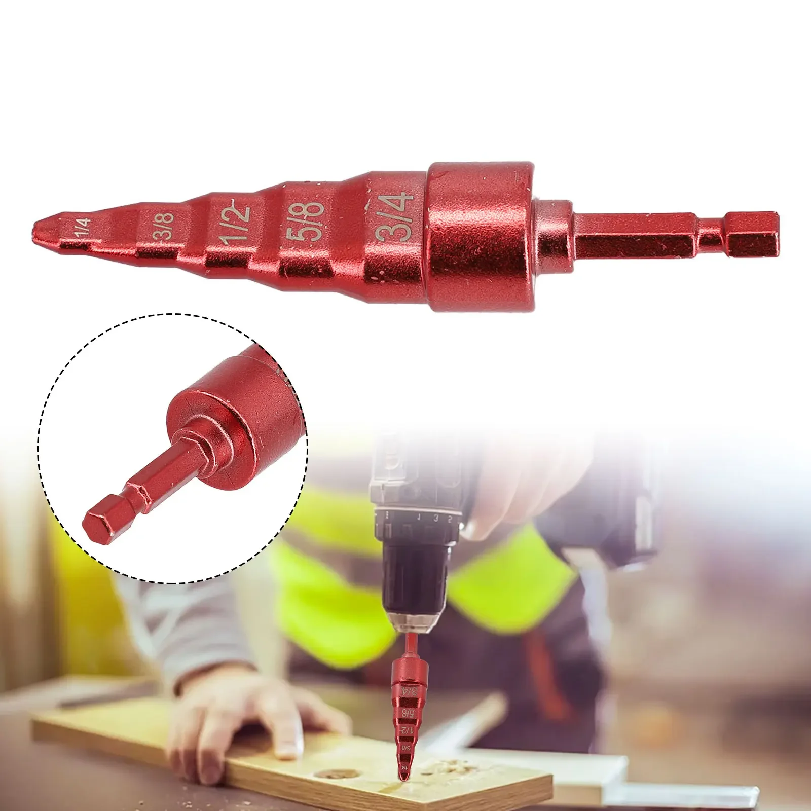 Air Conditioner Copper Pipe Expander Swaging Drill Bit Hex Shank Electric Drill Bit Flaring Tools 1/4 3/8,1/2,5/8,3/4 Inch Tool
