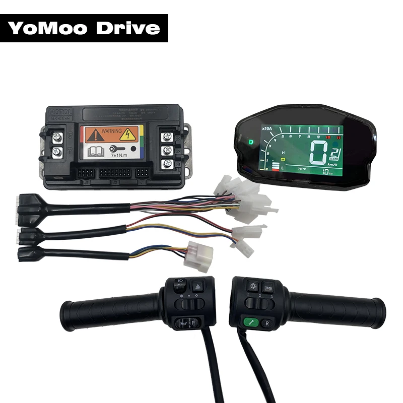 

Контроллер VOTOL EM 48 В-72 В EM50-4 Программируемый драйвер синусоидального двигателя PMSM с дисплеем DKD, дроссельная заслонка T08 для электрического скутера