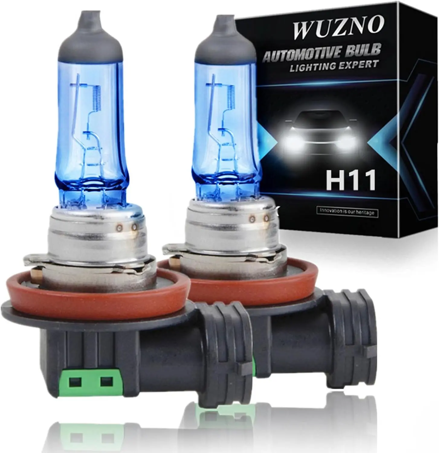 

H11 Halogen Headlight Bulb/Fog Light 12V 55W White 5000K High/Low Beam 64211 12362 Car Light Bulb Automotive Headlamp Super Brig