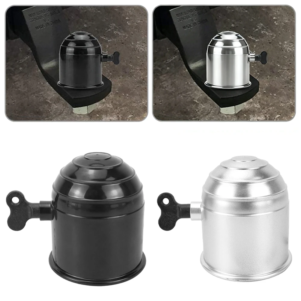 50mm Plastic Trailer Tow Bar Ball Protector Cap Lockable With Key Prevent Falling Off for Car Truck Hitch view 6