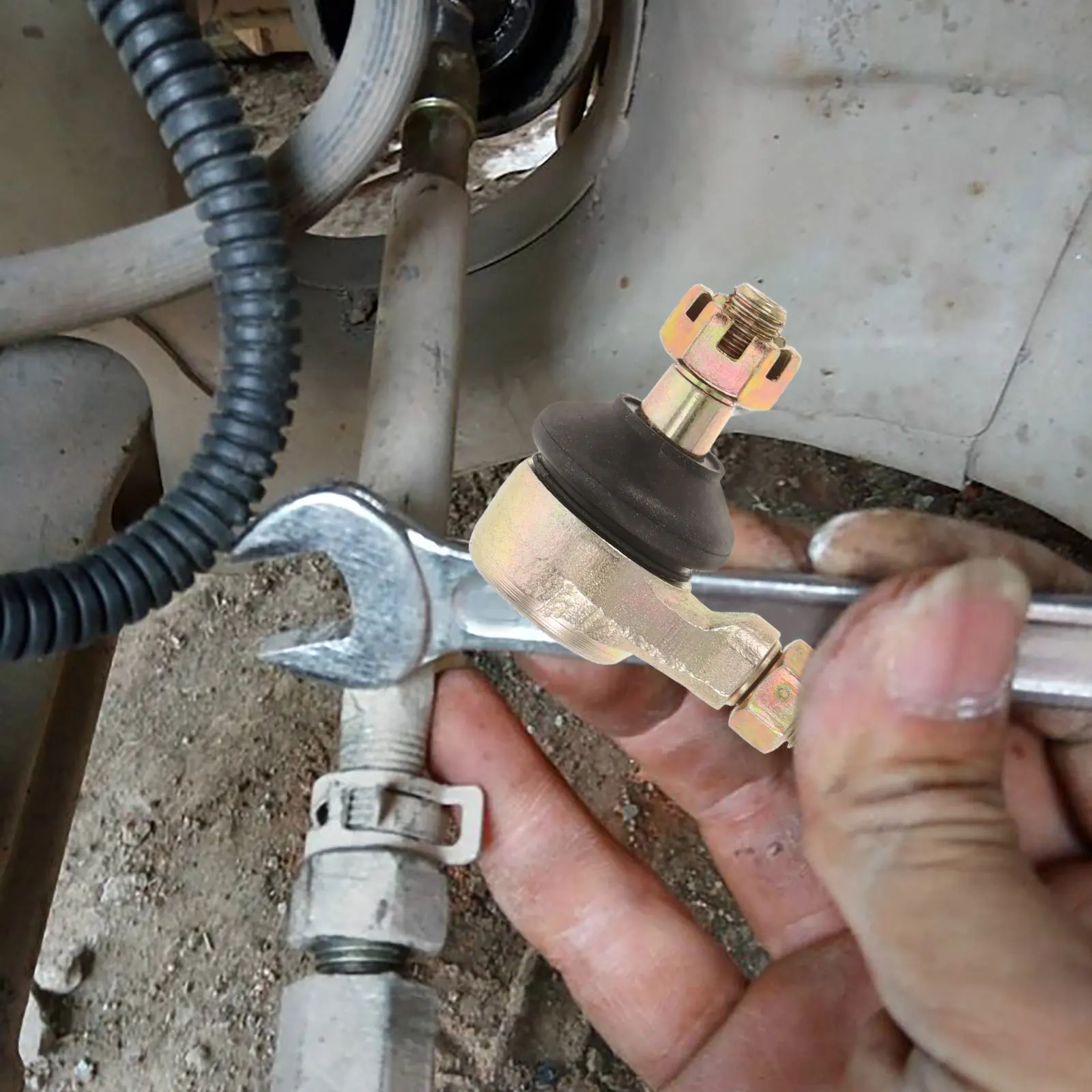 

Steering Tie Rod End Ball Joints Tapered Steering Ball Head for Atv Go-Kart Replacement Tie Rod End Kit Universal Automotive