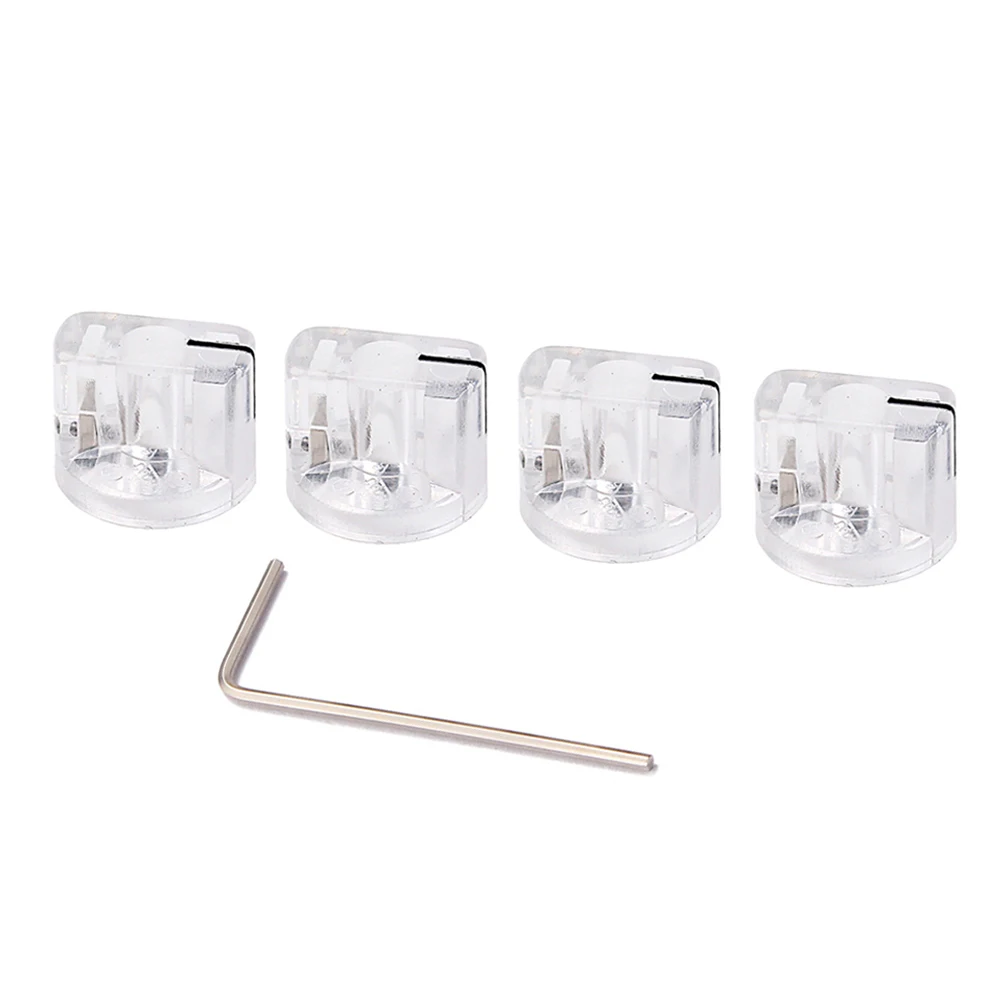 

4 Pcs Amplifier Audio Button Assembly Wrench Pointer Knob Effect Pedal Guitar Knobs