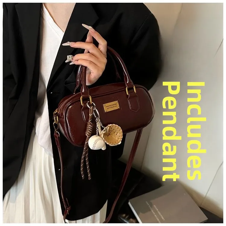 

Ele Small Handbag Women's Commuter Pillow Bag Boston Design oulder Crossbody Bag Lightweight Luxury Daily Use