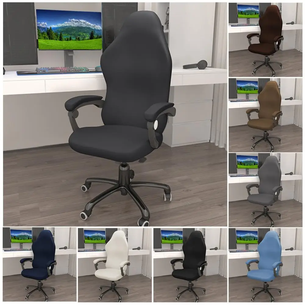 Dining Chair Cover E-sports Chair Cover Full Coverage Gaming Chair Protector Breathable Moisture-absorbing Washable