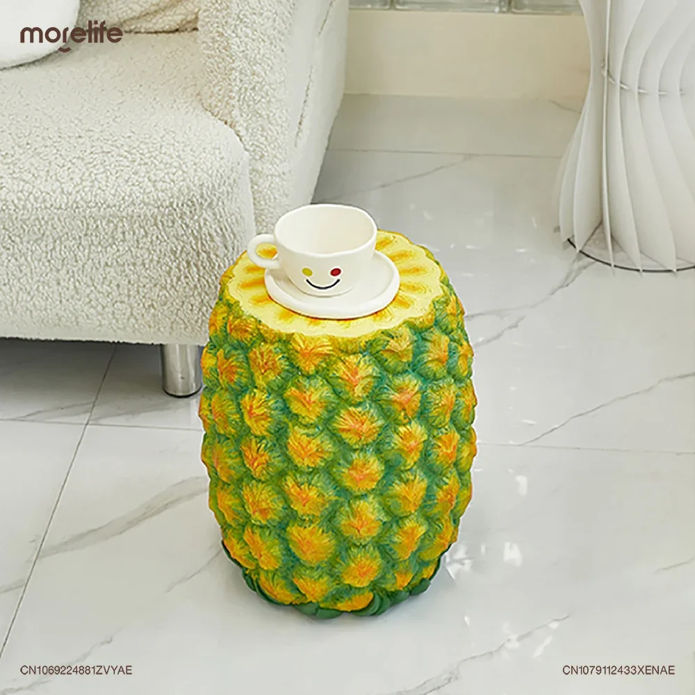 Creative Footstool Shoe Changing Stool Hamburger/corn/biscuit/pineapple/ice Cream/USD/apple/cheese Decorative Stools Furniture