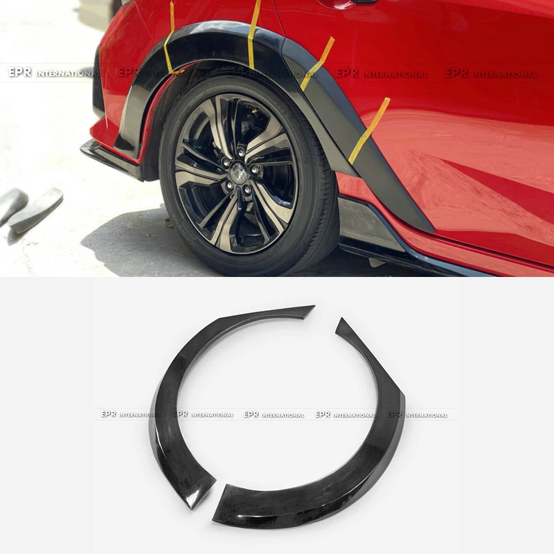 

For OE Fitment Rear Fender Flares for Honda Civic FK7 (2016-2021) - Direct Bolt-On - Fiberglass Widebody Kit