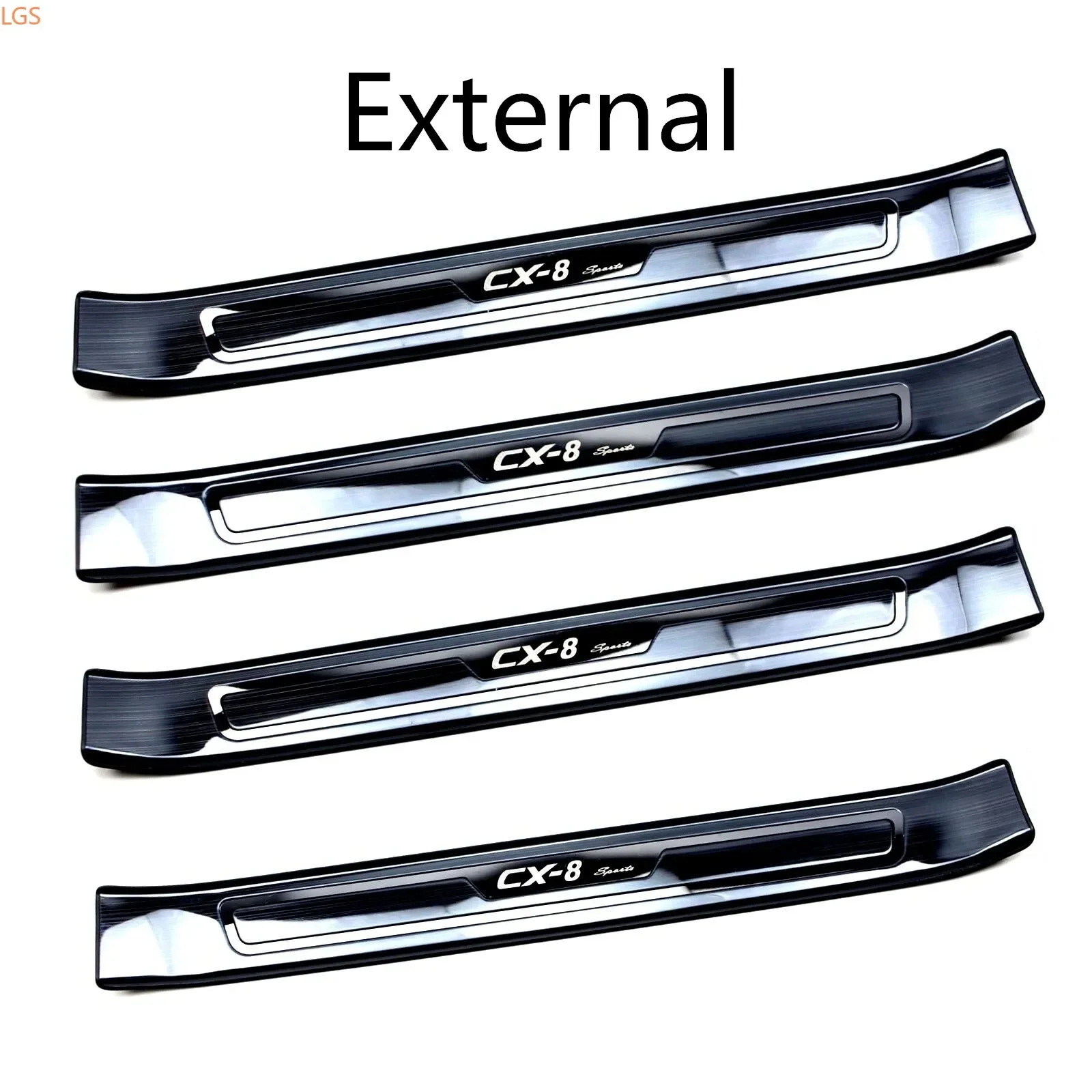 For Mazda cx-8 2019 High-quality stainless steel Threshold Trunk threshold guard plate anti-scratch protection car styling