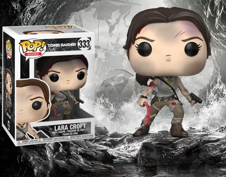 Funko Juegos POP Tumba Raider Lara Croft 333 #   Lara Croft 168 #   Colección de figuras de vinilo Muñecas Colección de regalos de Navidad Juguetes de regalo
