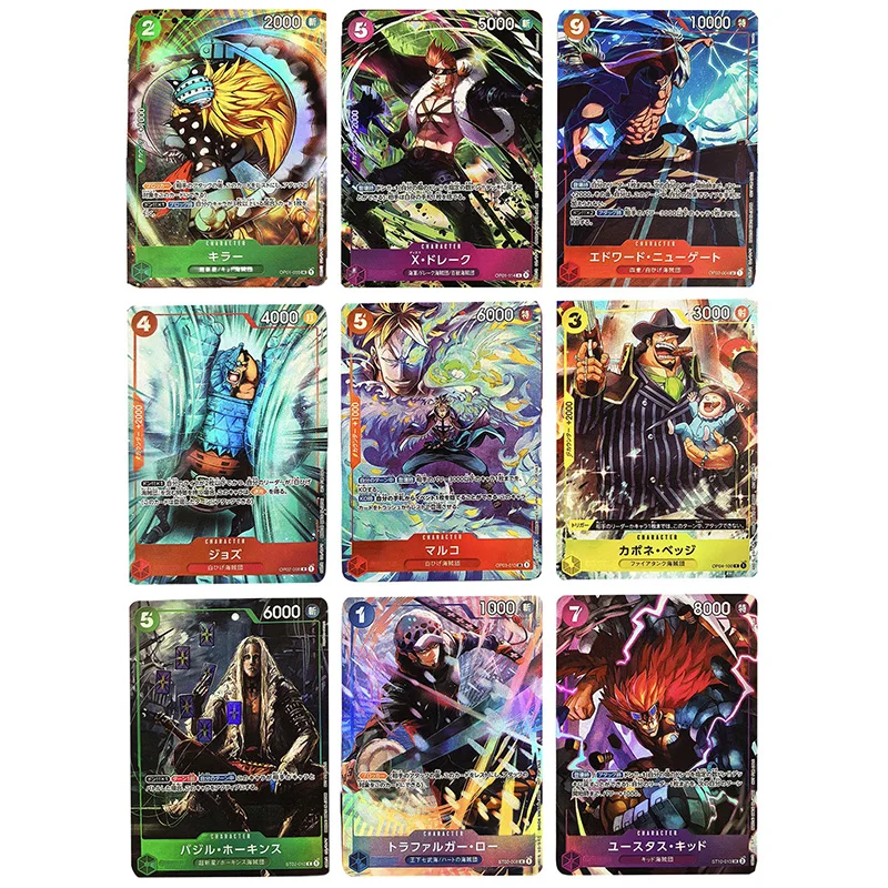 Anime ONE PIECE DIY ACG Game Collectible Card Marco Carrot Pudding Ace Black Maria Kaidou Bonney Nami Toy for boy Birthday Gifts