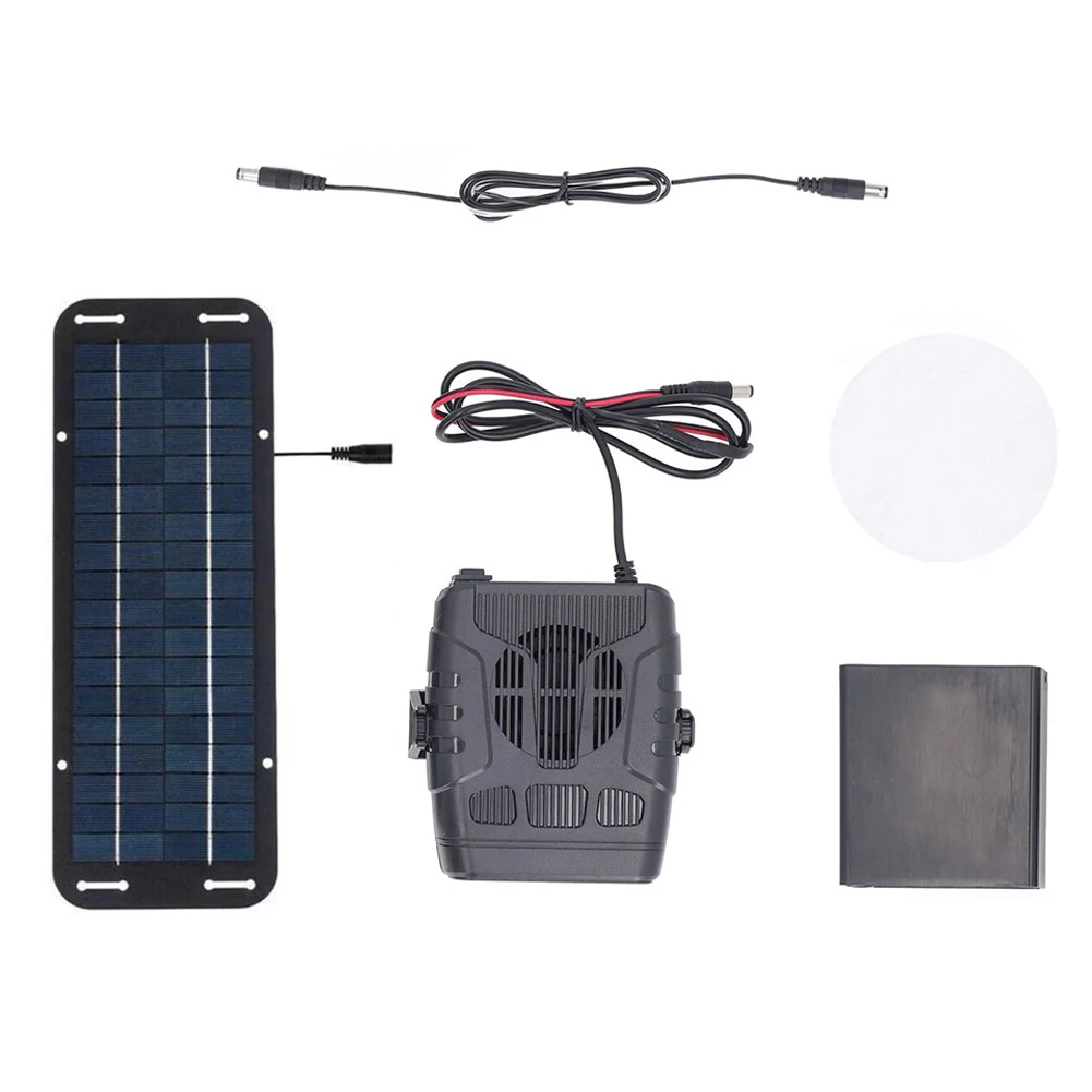 1Set 30w Single For Crystal Solar Panel Plus Heater With Battery Compartment Drying Heating Pet House Warm Wind