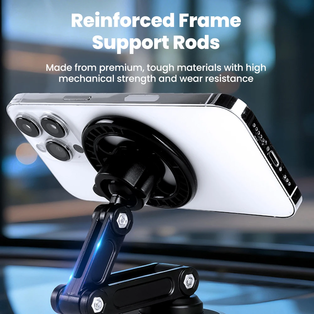 

Magnetic Vacuum Car Phone Holder 360° Rotation Suction Cup Navigation Stand Magnetic Adsorption Bracket Universal Car Holder