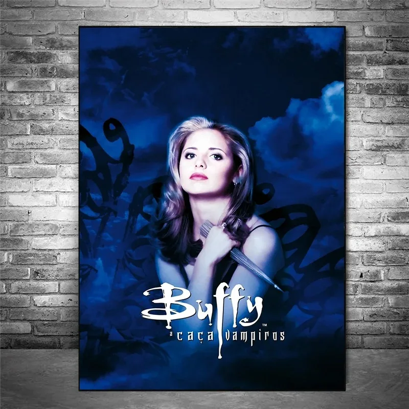 Buffy The Vampire Slayer Classic TV Show Series Poster Vintage Canvas Painting Wall Art Pictures for Living Room Home Decor