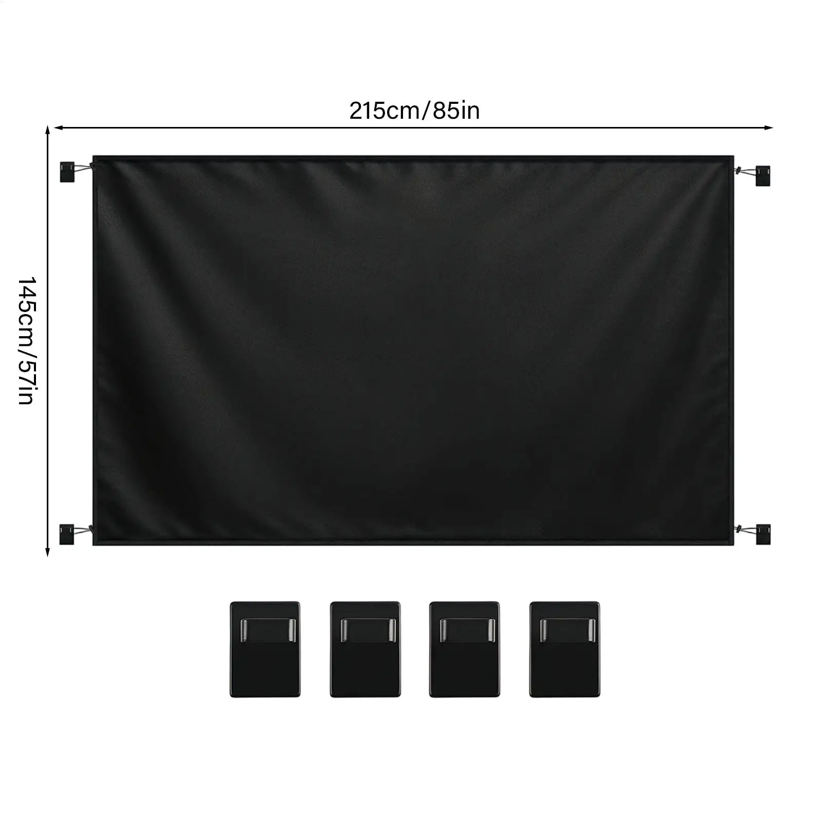 Tenda per porta posteriore per camper, magnetica, impermeabile, regolabile, per privacy, con ganci magnetici, per camion, SUV, roulotte, viaggi all'aperto