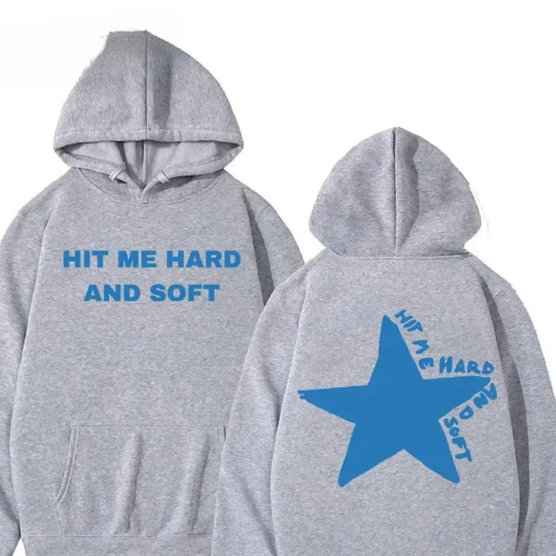 

Hit Me Hard And Soft Letter Printed Hoodie Men Women 4 Season Hip Hop World Tour Hoodie Fashion Sports Hoodie Couple Hoodie New