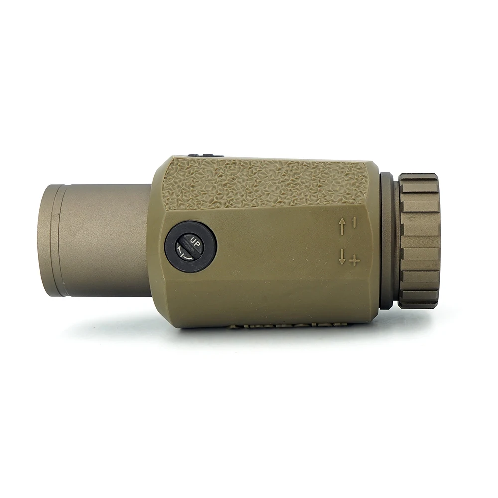 Sotac Gear 3X-C Magnifier Sight, 3X Mag Tactical Scope, Airsoft Accessories, Optics Sniper, FDE and Black, In Stock