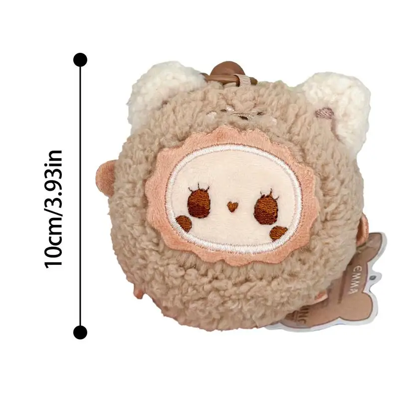 Bag Pendant Stuffed Plush Keychain Stuffed Bag Pendant Cartoon Charm Kids Playing Companion Women Bag Phone Case Ornament For