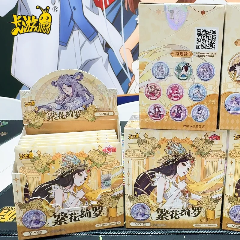 

Подлинная жесть KAYOU Yeloli, серия значков, том 1, ароматные цветы и изысканный значок красоты, коллекция аниме-персонажей, игрушки