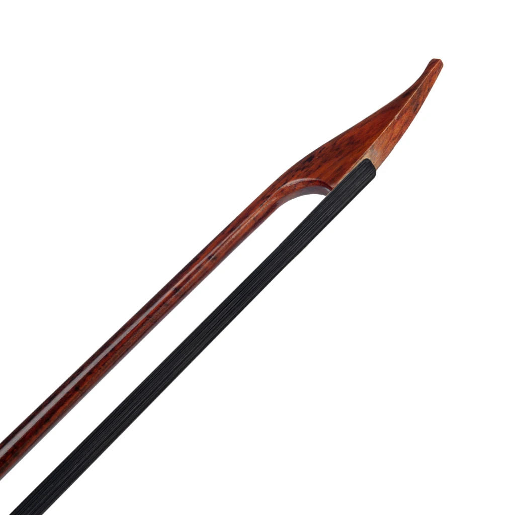 LOOK Professional Snakewood Violin Bow 4/4 Straight Bow Black Horsehair Long Screw Design Well Balance Baroque Style